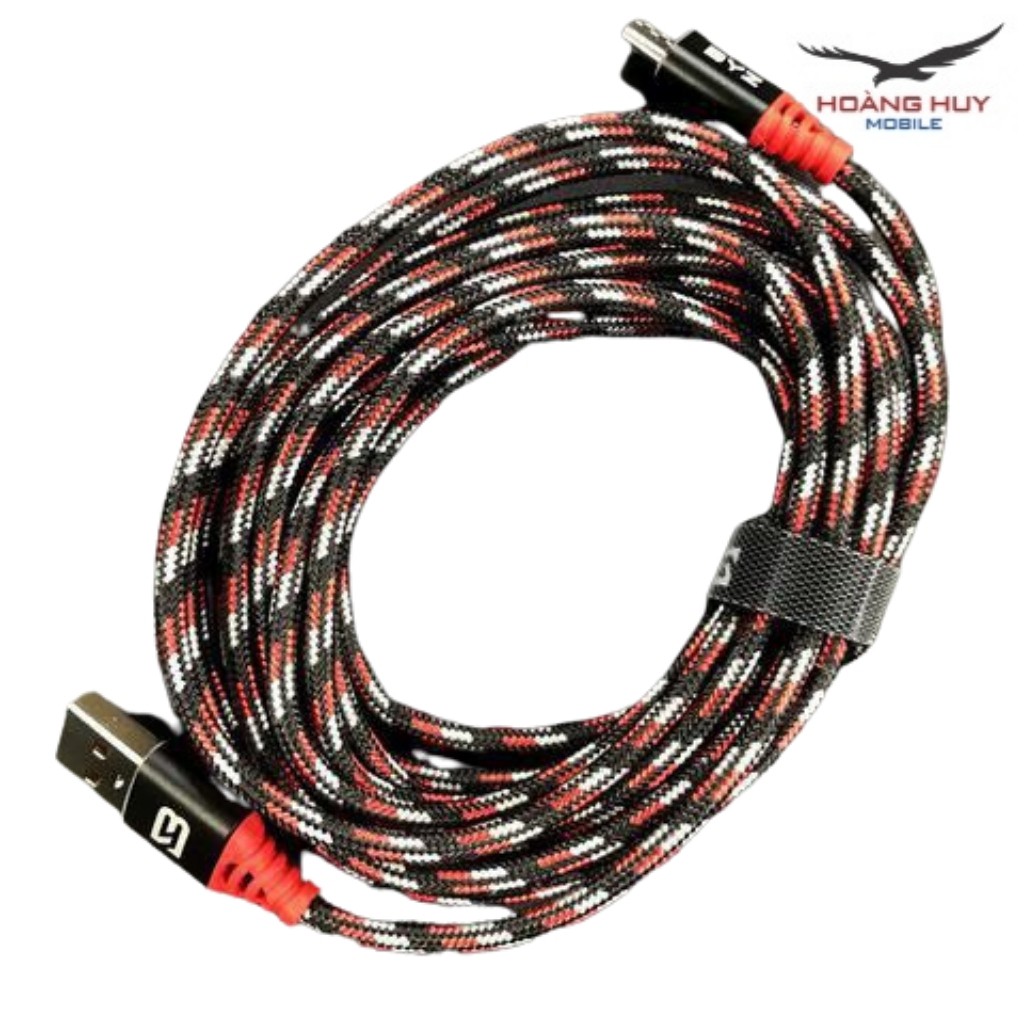 Dây Sạc Iphone,Samsung,Type C,Dây Dù Sạc Nhanh 2.1A Chiều Dài 3M Hàng Zin Chính Hãng Bảo Hành 12 Tháng 1 Đổi 1