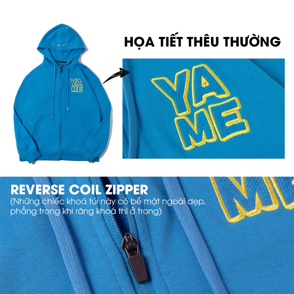 Áo khoác Nam Nữ Hoodie Zipper  Đơn Giản Y2010 Nguyên Bản 18+ Ver10 20488 |YaMe|
