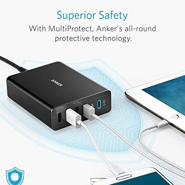 Củ sạc nhanh Anker usb type c 5 cổng 40w