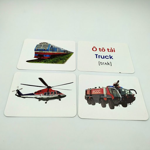 THẺ HỌC PHƯƠNG TIỆN GIAO THÔNG- FLASH CARD SONG NGỮ