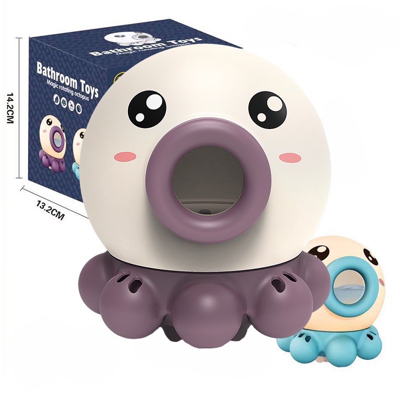 Bạch Tuột Xoay Phun Nước Cho Bé Cute Tắm Gội