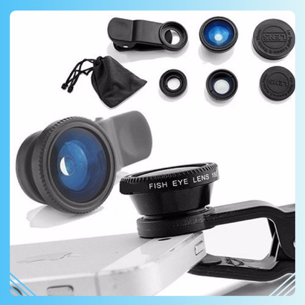 [Rẻ] Lens 3 in 1 cho điện thoại [HN] [Bán buôn]