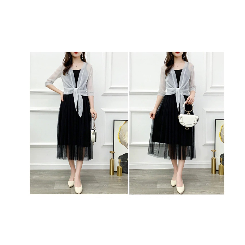 Áo khoác mỏng tay lỡ cardigan thời trang