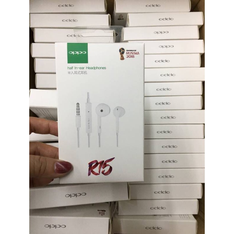 Tai nghe Oppo R15 chân 3.5 và chân Type C