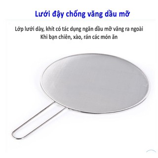 Lưới vợt đậy chống bắn dầu mỡ tiện dụng đường kính 29cm, nắp chảo chống bắn mỡ