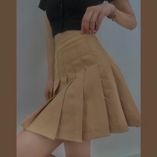 Usthebasic - Combo Croptop, Váy Brown Teddy Bear