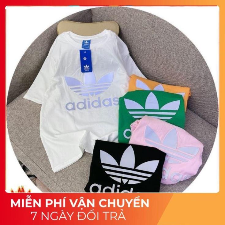 Áo phông ADIDAS Unisex | Áo phông Nam Nữ COTTON Dập Nổi Phản Quang FREESHIP ELLY CLOTHING1