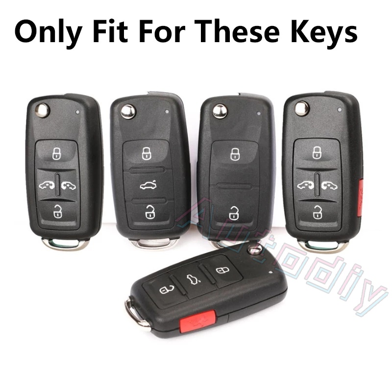 Vỏ Bọc Chìa Khóa Điều Khiển Từ Xa Cho Volkswagen VW Golf Bora Jetta POLO Passat B5 B6 Tiguan BEETLE LAVIDA Skoda Octavia A5 Fabia SEAT Ibiza SEAT Ibiza