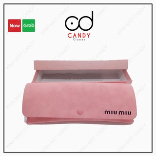 Ví da hồng đựng kính cao cấp – Tiệm kính Candy