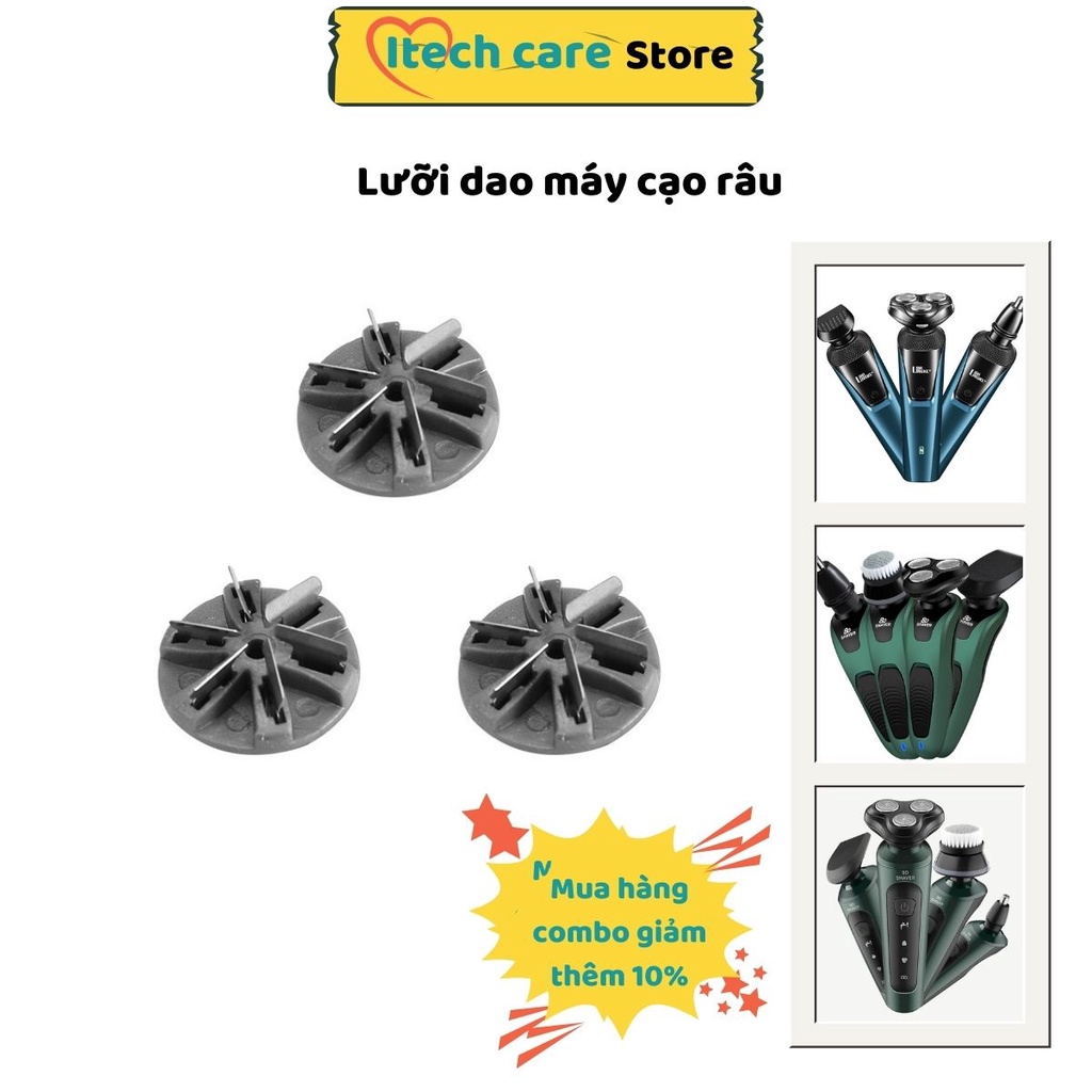 Lưỡi dao máy cạo râu đa năng 3 lưỡi kép chính hãng