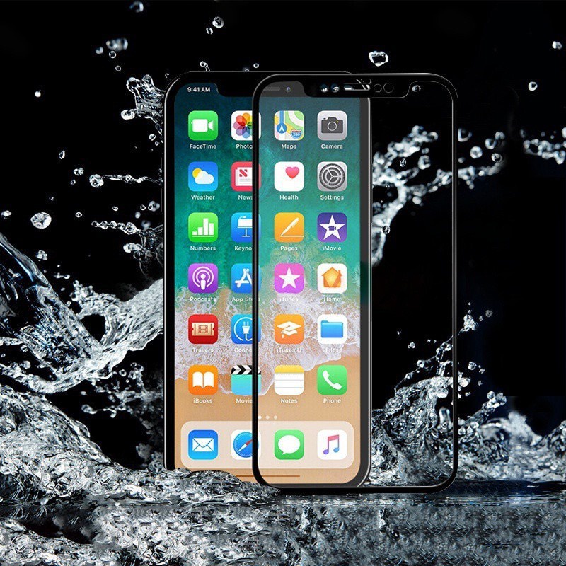 Kính cường lực 9D Cho iPhone X,XS,XSM,11,11Pro,11PRM,12-12Pro,12ProMax,13-13Pro, 13ProMax - Tặng Kèm Bộ Khăn Lau