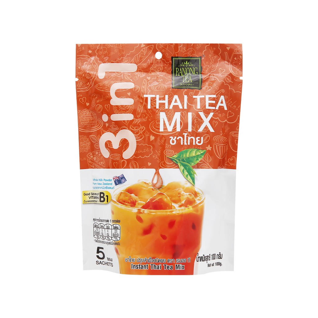Trà sữa Thái Ranong Tea bịch 100g
