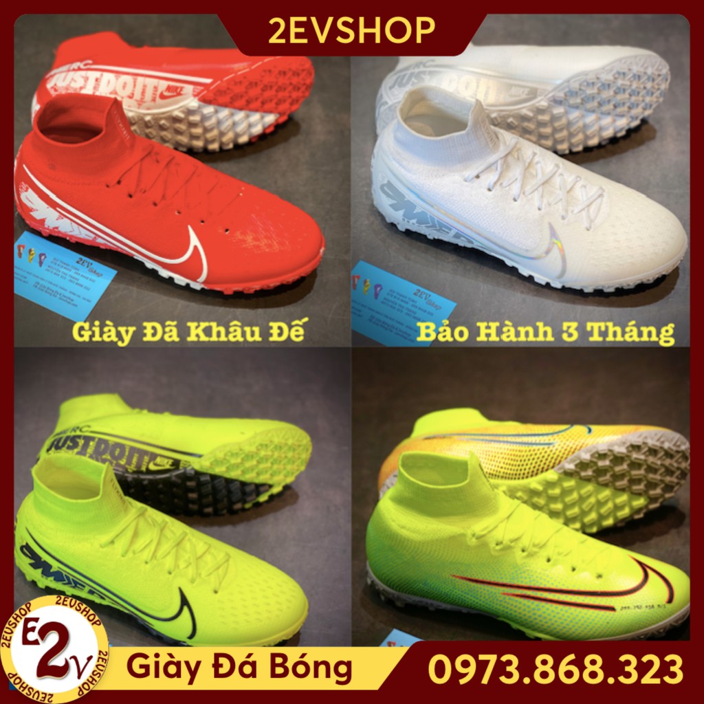 [Tặng Túi] Giày Đá Bóng Cỏ 𝗧𝗙 𝗠𝗲𝗿𝗰𝘂𝗿𝗶𝗮𝗹 𝟳 Cao Cổ Đủ Màu Đã Khâu Bền Đẹp ˇ ⁵ ' ' P:{ "