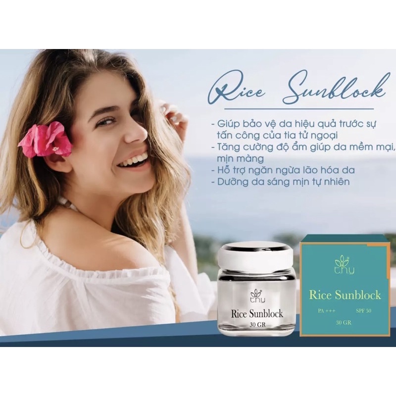 Rice Sunblock - Kem chống nắng tinh chất gạo Anthy