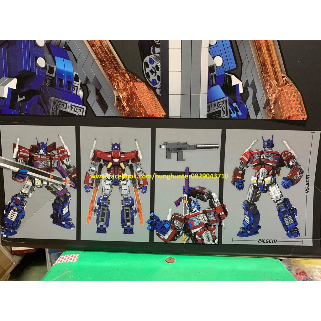 772 Transformer : Optimus Prime bộ đồ chơi lắp ráp người máy biến hình Optimus 2745 chi tiết