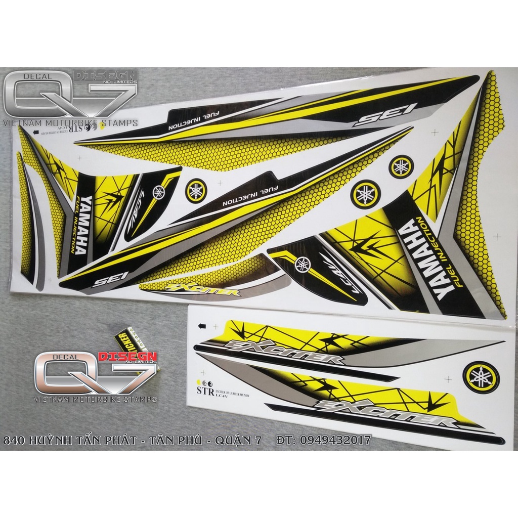 TEM RỜI EXCITER 2011 VÀNG ĐEN