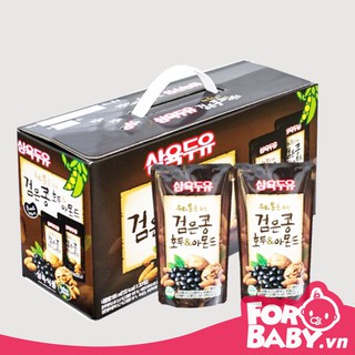 Sữa óc chó hạnh nhân đậu đen Hàn Quốc 195ml x 20túi - date 5/2023