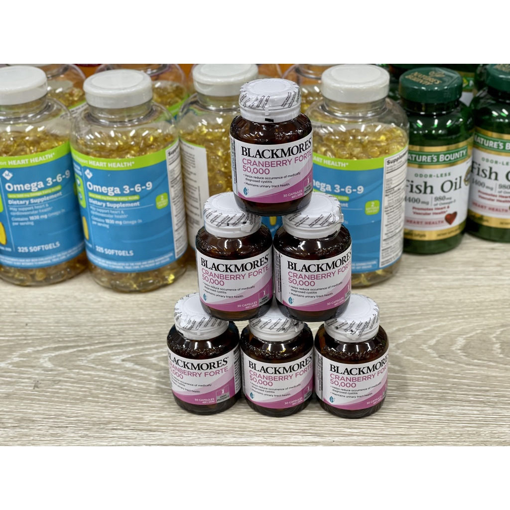 Viên uống nam việt quất Blackmores Cranberry Forte 50000mg  _ NHẬP ÚC ✈️