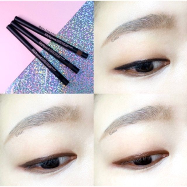 Chì kẻ mắt Lilybyred đầu mảnh Starry eyes am9 to pm9 slim eye liner