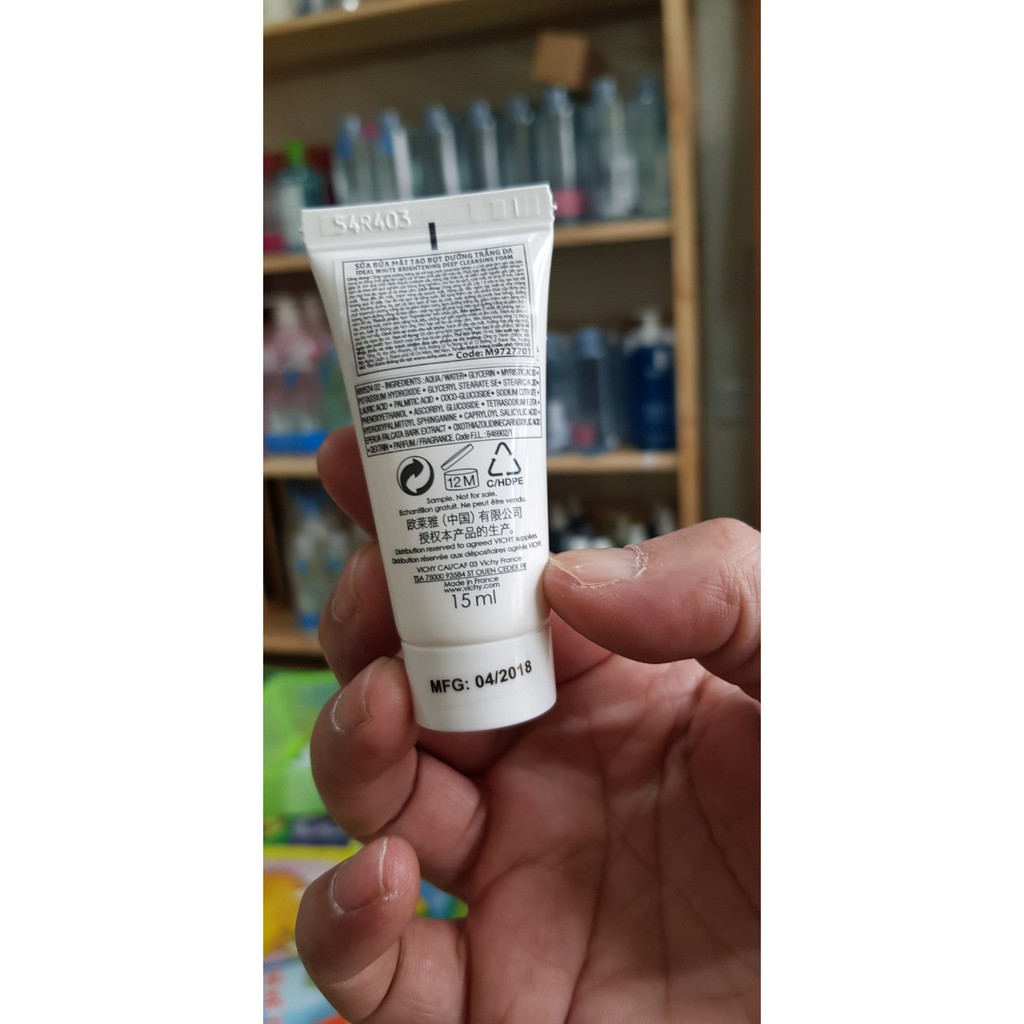 Sữa Rửa Mặt Tạo Bọt Làm Sáng Da Vichy Ideal White 15ml