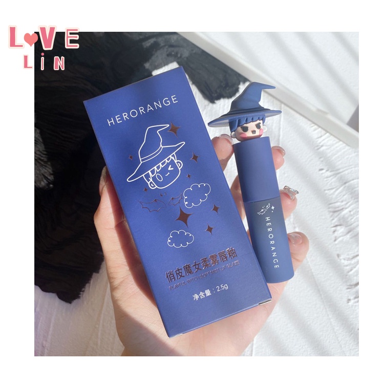 [Lovelin] Son Môi HERORANGE ~ Son Kem Màu Nhung Lì Sương Mờ Phù Thủy Có Thể Được Làm Giá Cả Phải Chăng Môi