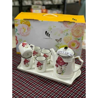Bộ ấm chén Cây nấm cao cấp (kèm khay)