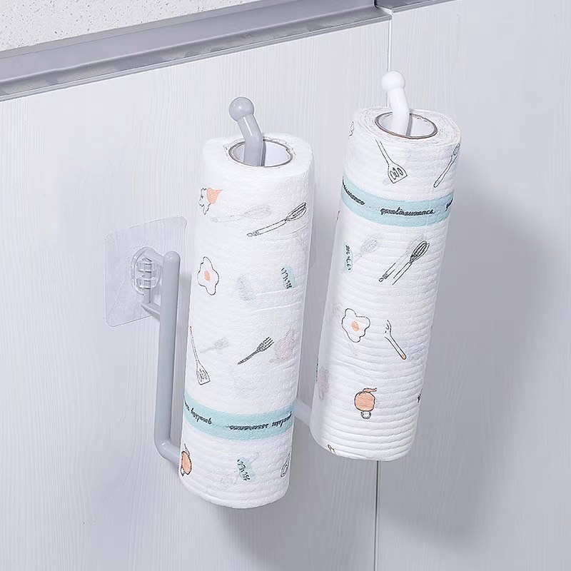 Móc treo khăn giấy cuộn, cuộn túi nilon tiện dụng cho nhà bếp Min House