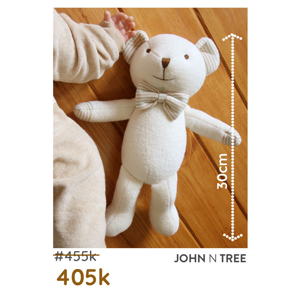JOHN N TREE Thú bông organic cotton cao 30cm