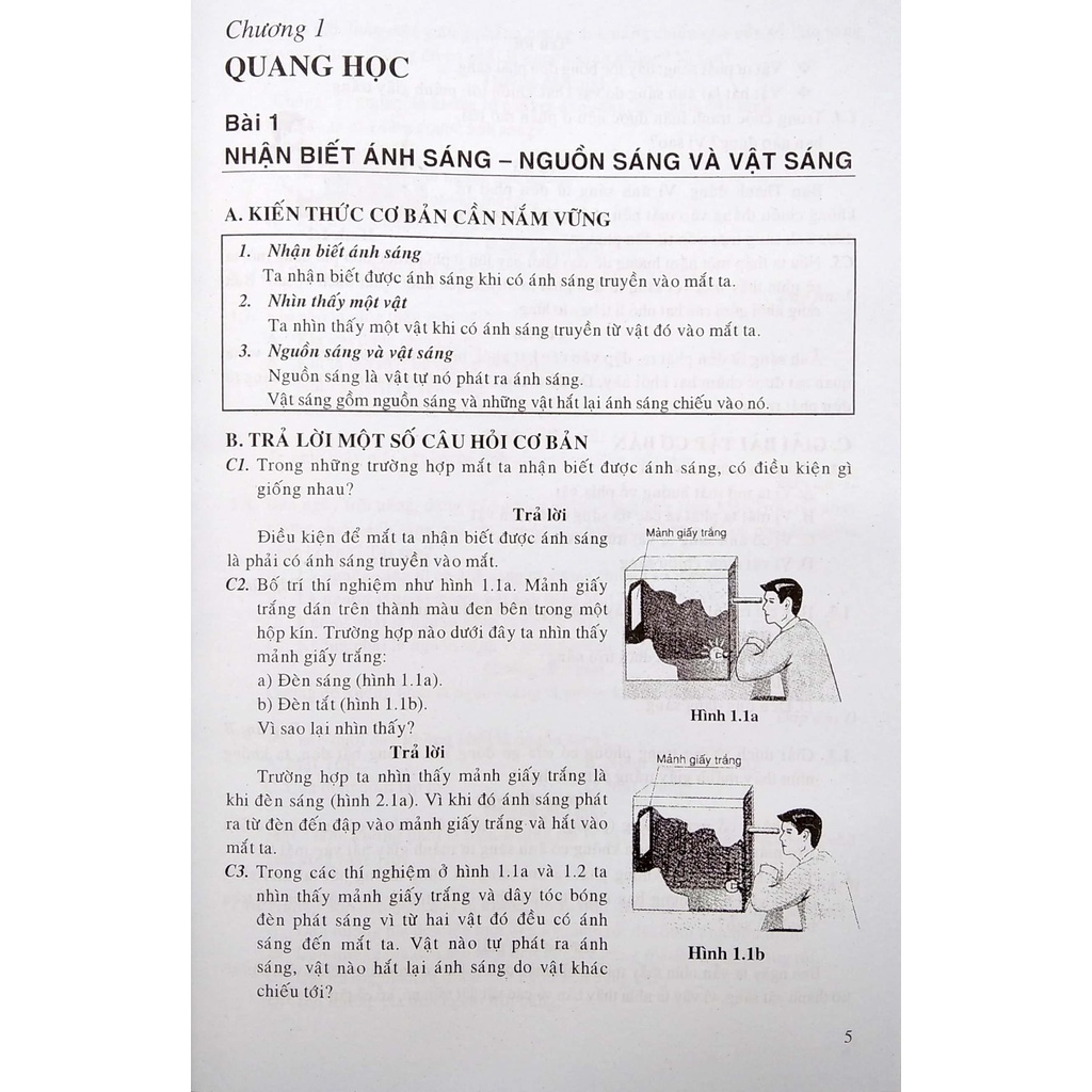Sách Giải Bài Tập Vật Lí  Lớp 7
