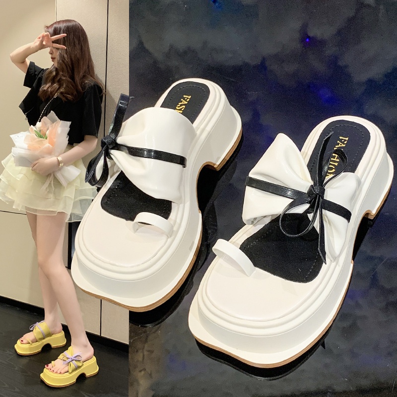 Dép Nữ Đế Dày Quai Nơ Thời Trang Xinh Xắn