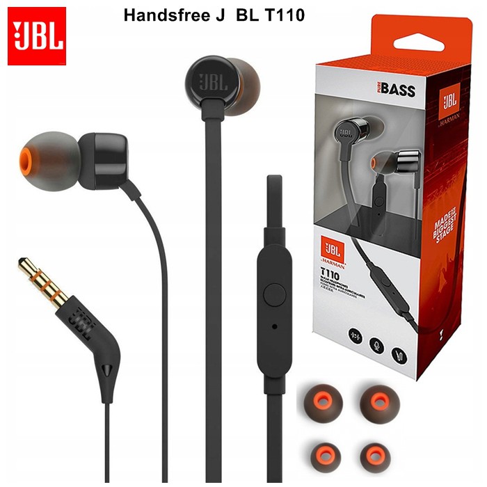 JBL Tai Nghe Nhét Tai Siêu Bass T110 Cho Android Và Ios | BigBuy360 - bigbuy360.vn
