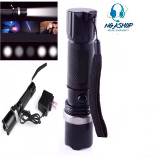 Đèn pin siêu sáng cầm tay đèn LED 1  mini màu đen khích thước dài 15.2cm