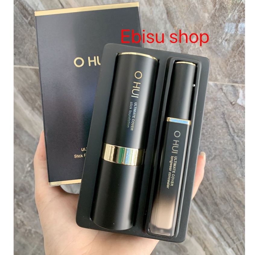 Sét kem nền thỏi Ohui Stick Foundation 01 Milk Beige.