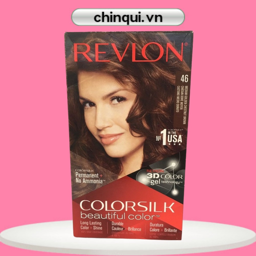 Thuốc Nhuộm Tóc Revlon Colorsilk Màu 46 Nâu Hạt Dẻ