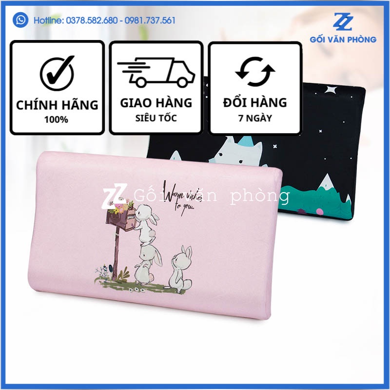 Gối Mỏng Cho Trẻ Em và Người Gối Thấp cao su non GTE-01