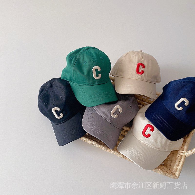 Mũ Lưỡi Trai Thêu Chữ c Phong Cách Phương Tây Thời Trang Xuân Thu Cho Trẻ Em