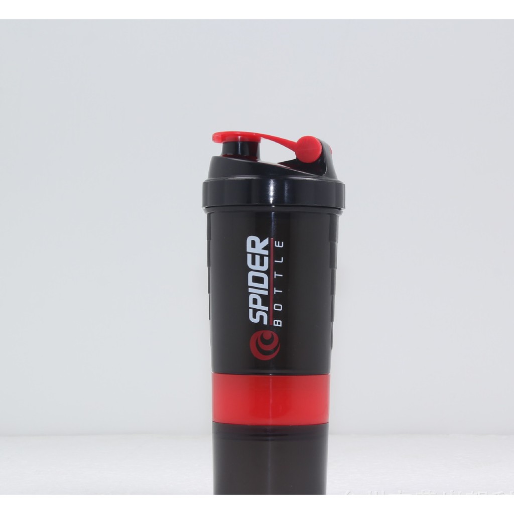 Bình lắc Spider tập gym 3 ngăn tiện dụng 600ml - 7875