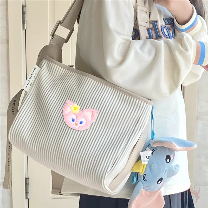 ☸ Linabell Miếng Dán Tự Dính Hình Nhân Vật Hoạt Hình Đáng Yêu ☸ 1 Hình Dán Ủi Trang Trí Quần Áo