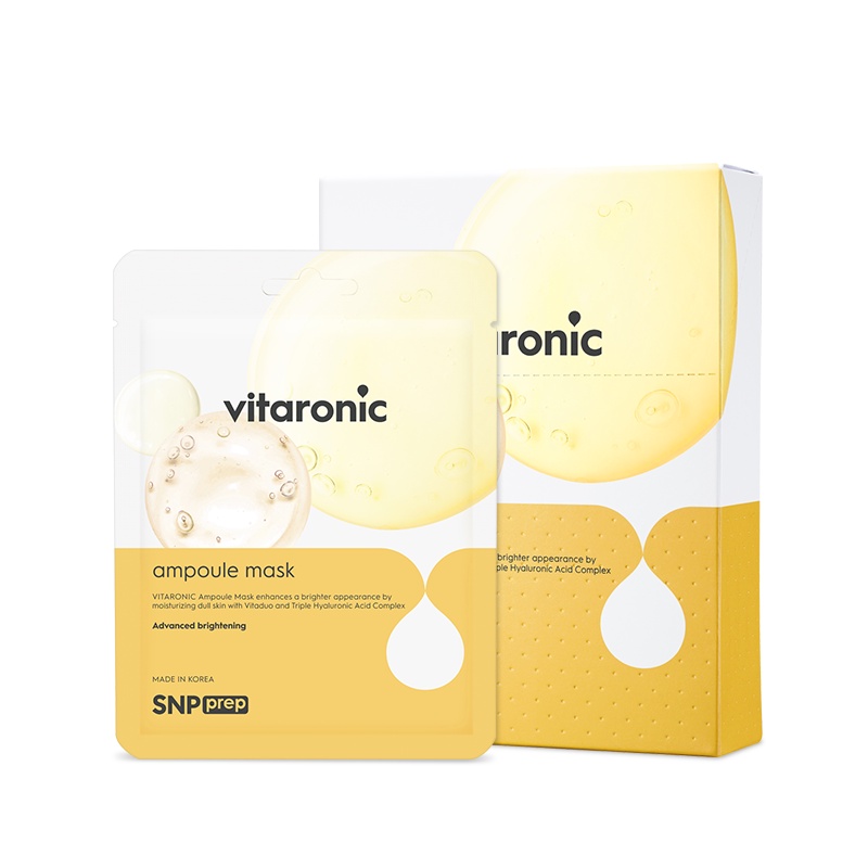 Mặt Nạ Dưỡng Trắng Giảm Xạm Nám SNP VITARONIC AMPOULE MASK