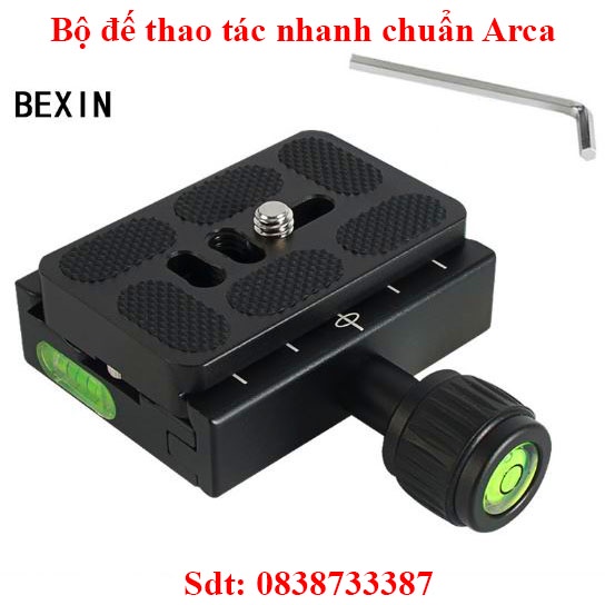 Bộ quickplate - Bộ đế Arca - Chính hãng Bexin QR-50 QR-60
