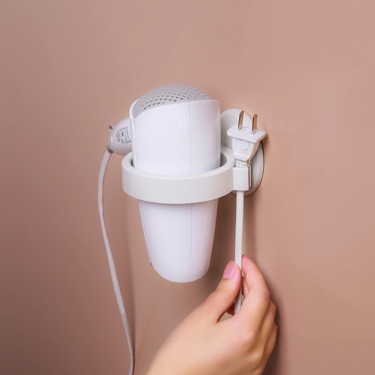 Giá Đựng Máy Sấy Tóc Gắn Tường Không Cần Khoan Tiện Dụng Cho Nhà Tắm