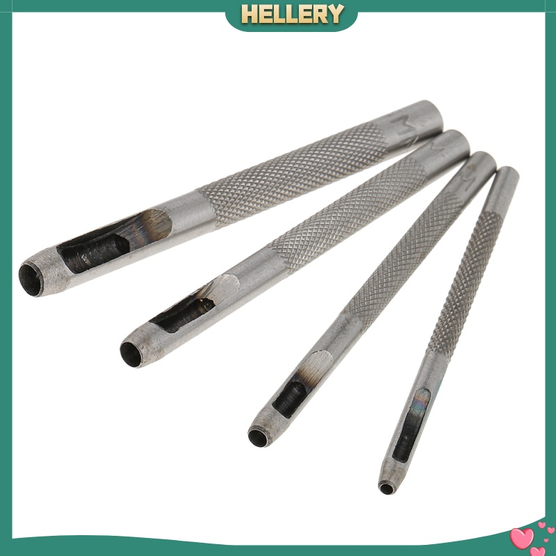 Bộ 4 Dụng Cụ Đục Lỗ Thắt Lưng Da 2 / 3 / 4 / 5mm