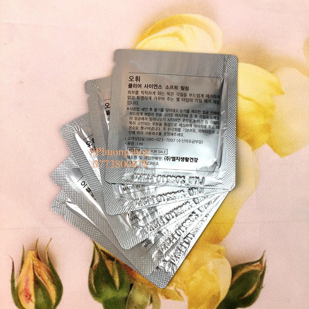 (date 2023)Sample Tẩy Tế Bào Chết Ohui - Ohui Clear Science Soft Pelling 1ml/gói