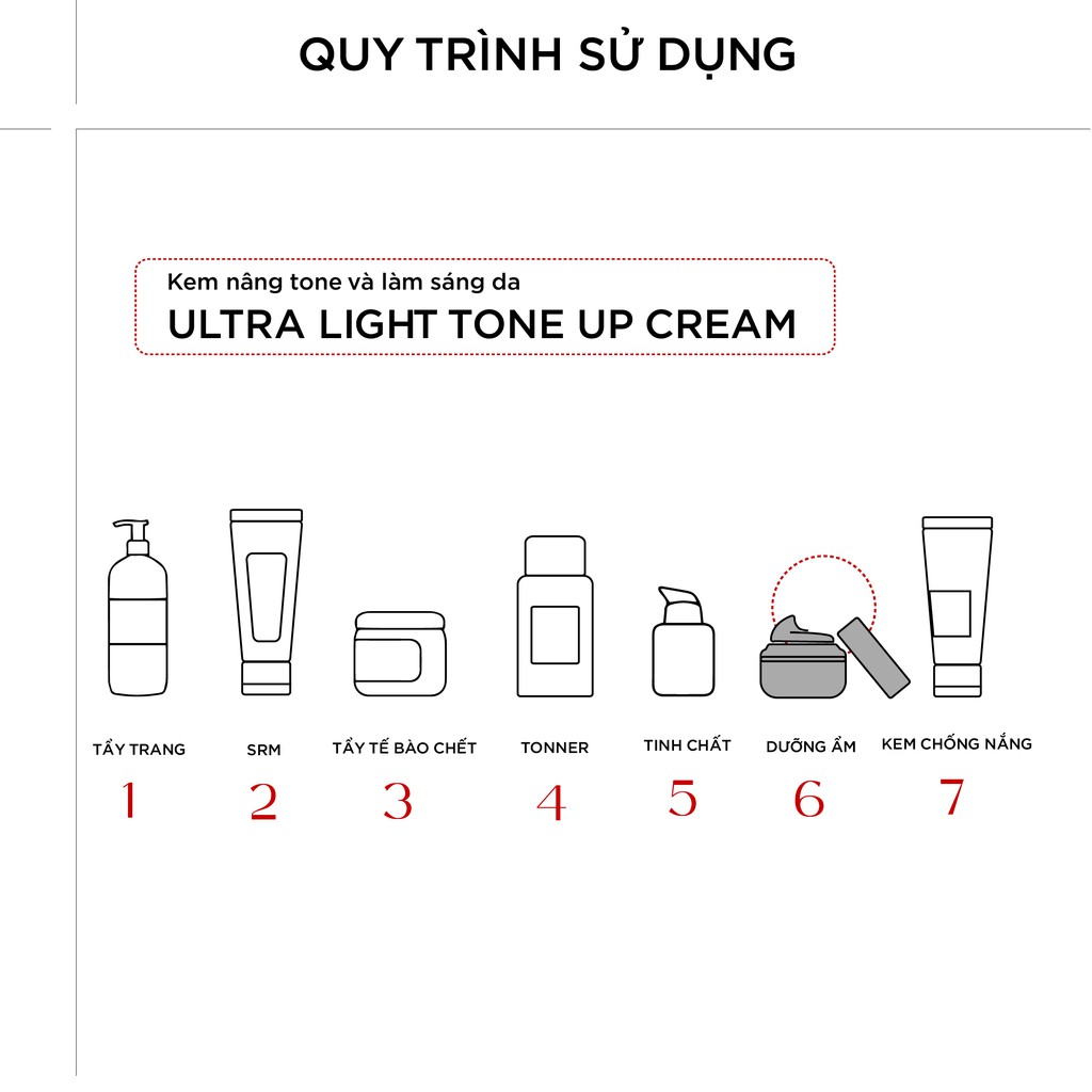 Kem nâng tone và làm sáng da Chucos Ultra Light Tone Up Cream (50ml)