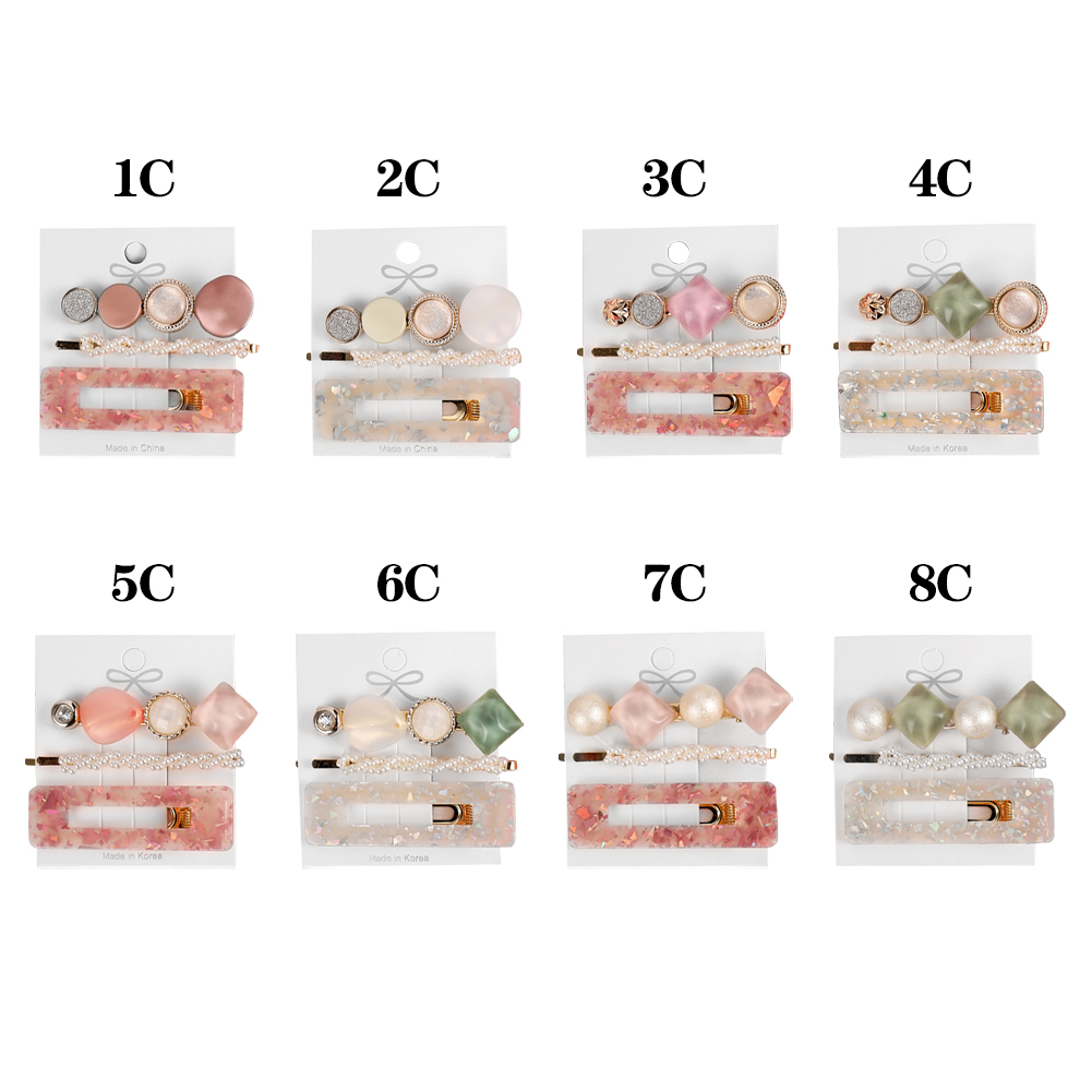 Kẹp Tóc Nữ Đính Ngọc Trai Đơn Giản Jp5