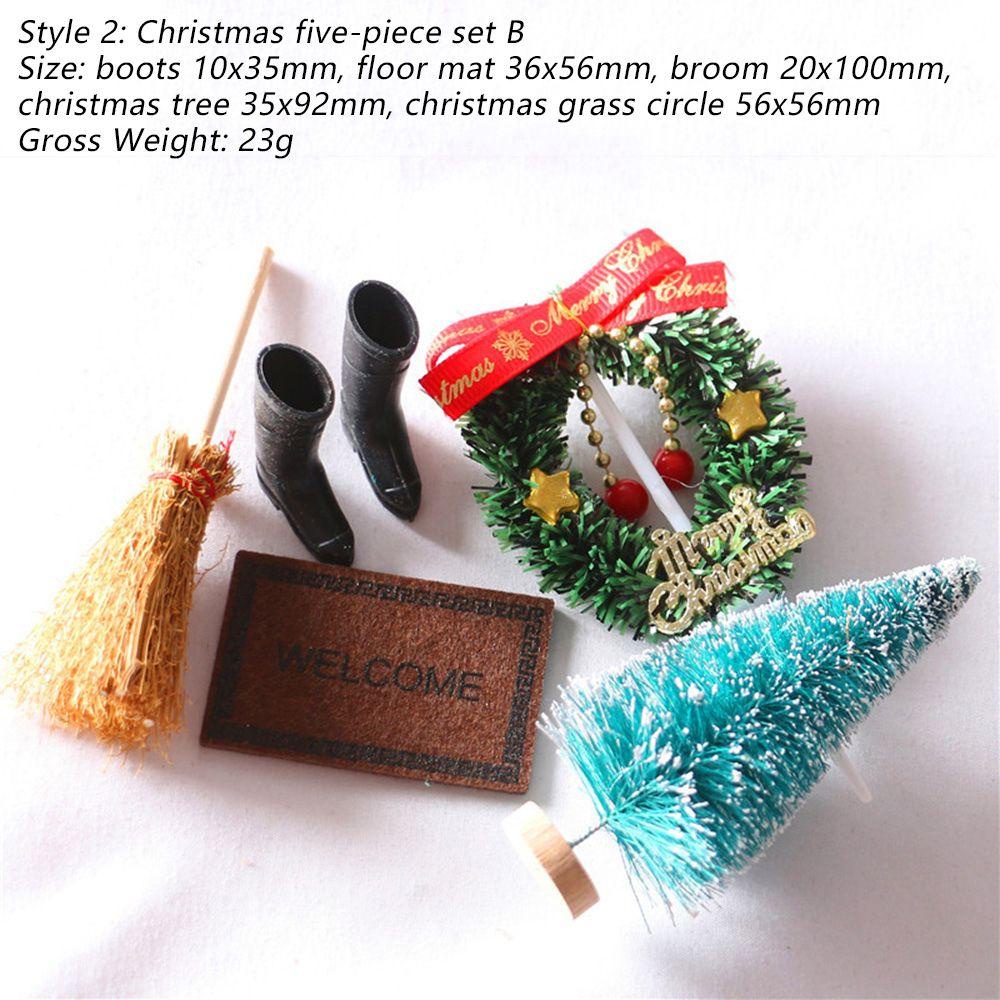 Bộ 5 Mô Hình Thảm Lót Sàn Nhà Trang Trí Cây Thông Giáng Sinh