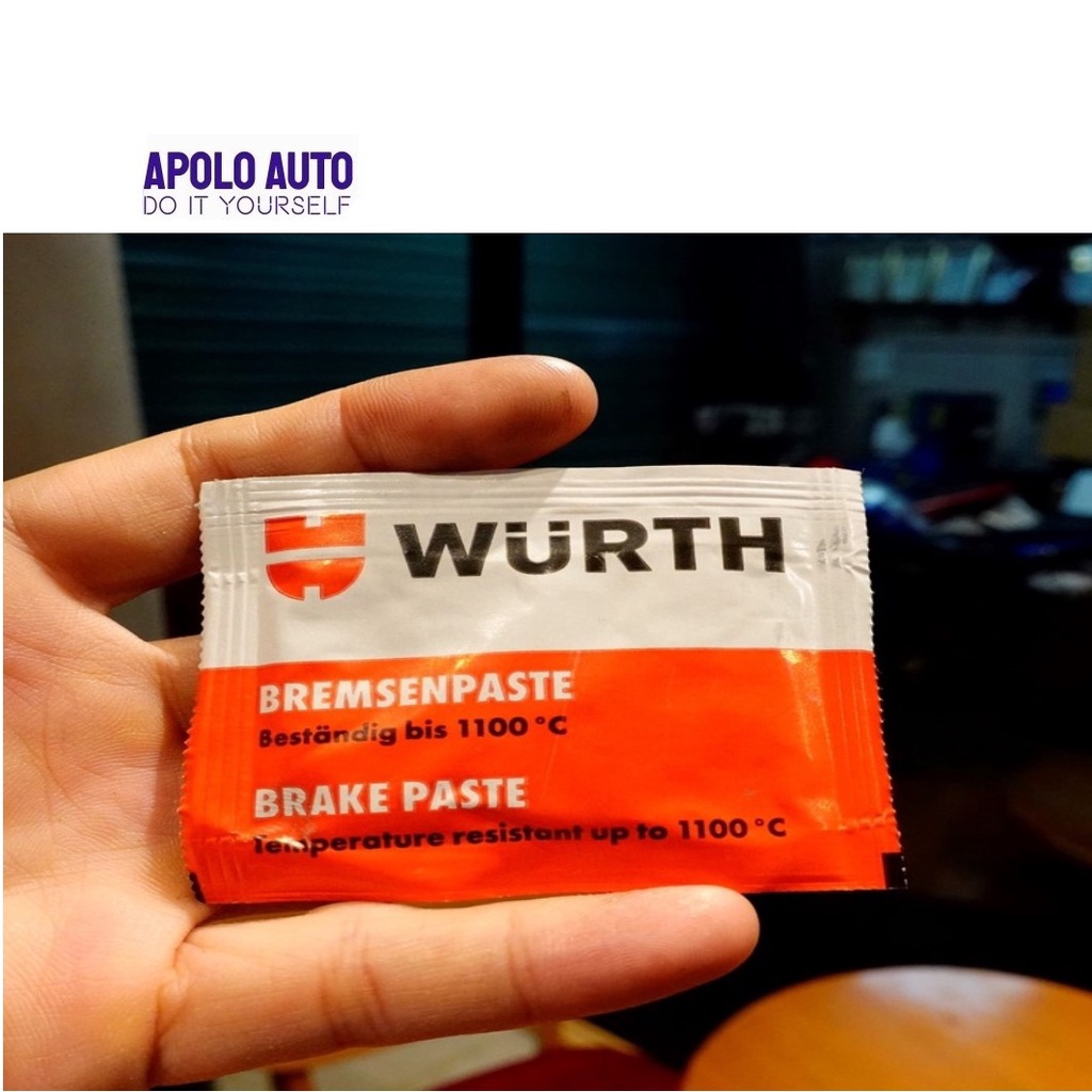 Mỡ tra má phanh WURTH Brake Paste, SX Đức, 5.5g