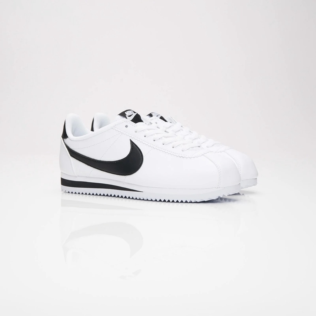 Giày Sneaker Nam Nữ Cortez Trắng Vạch Đen