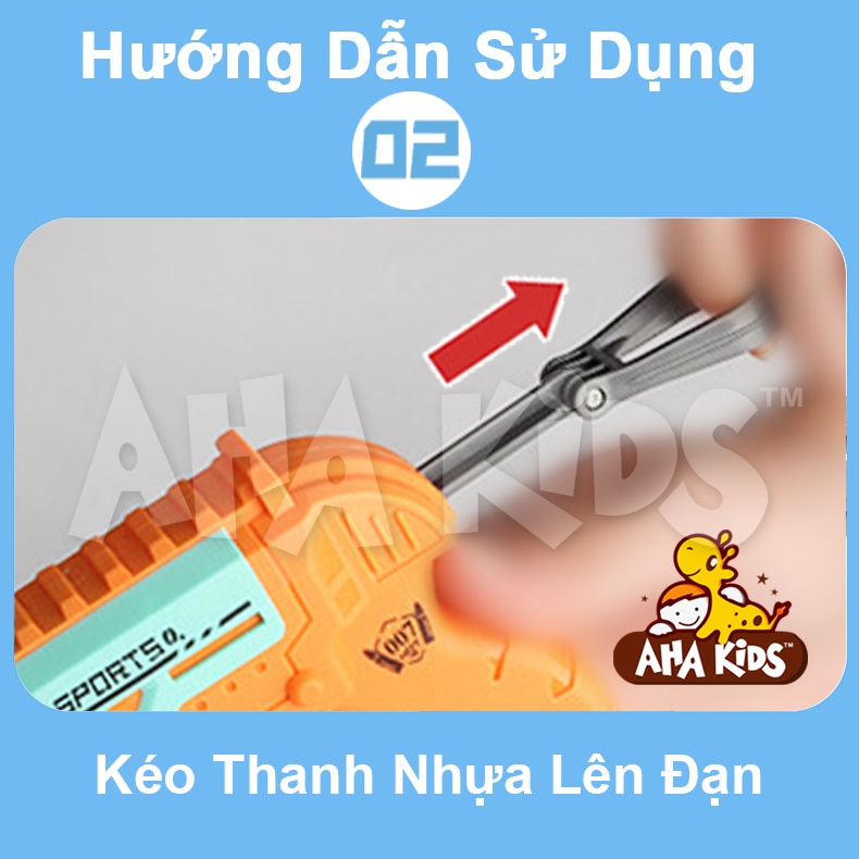 Đồ Chơi Nerf 3 Nòng Cho Bé Trai, Đồ Chơi Dính Xốp Cầm Tay