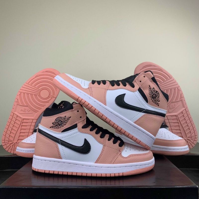 Giầy thể thao jordan 1 hồng cao cổ, giày jordan hồng _vảy sơn cho nữ Fullboxbill | BigBuy360 - bigbuy360.vn